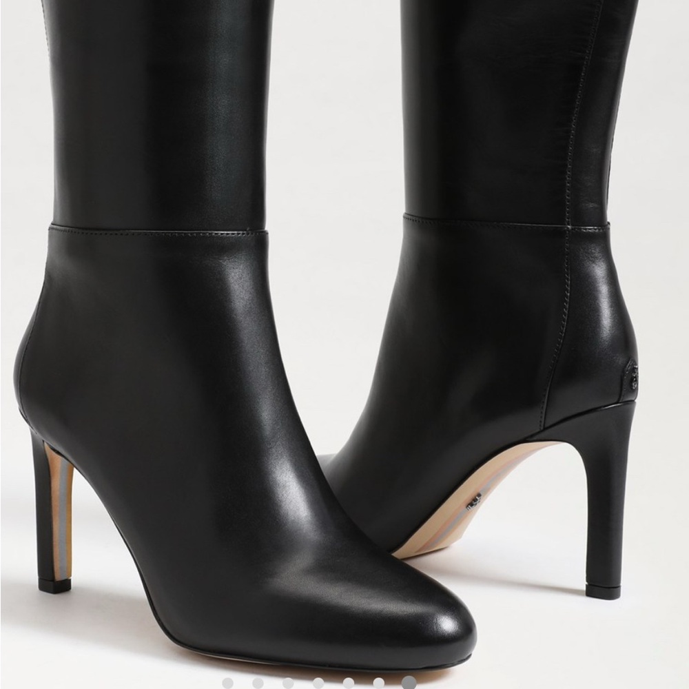 Sam Edelman Shauna Elegant Black Leather Women's Boots